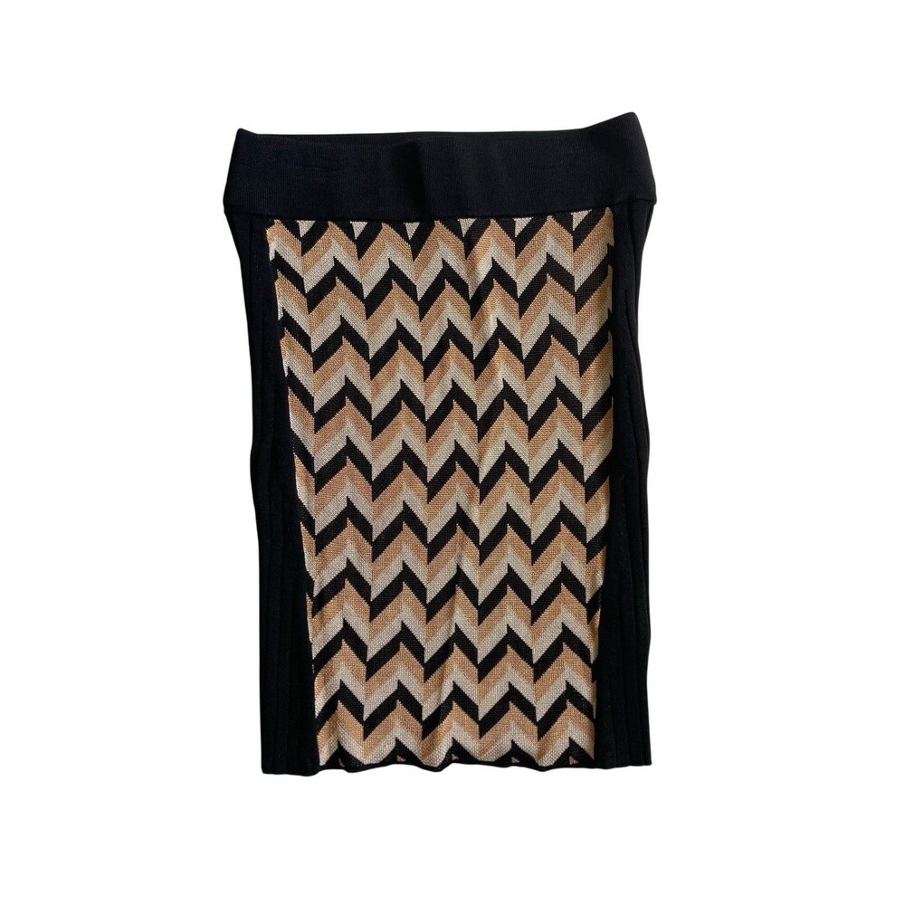 Rag & Bone Womens Elaine Chevron Inset Knit Skirt Size XXS Editorial Casual Luxe